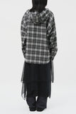 Venny Check Hooded Shirt