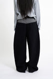 Wellington check balloon cotton pants