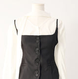 Ever 3-piece Blouse Vest Long Skirt Set