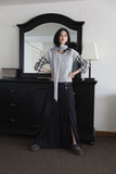 Muffler half soft knit
