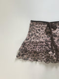 Kitoya y2k leopard two piece