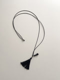 Tassel drop layered necklace