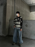 Snap Wide Washed Denim
