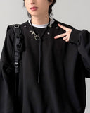 Granite Balloon Crop Sweatshirt