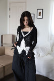 Buttery Frill See-Through Cardigan