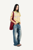 Low Hem Vintage Flare Denim Pants