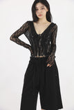 Awesome lace v-neck cardigan