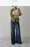 One-Shoulder Wool Knit Vest