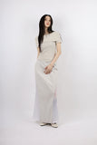 see-through mesh long skirt