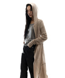Detach Panel Knit Hoodie
