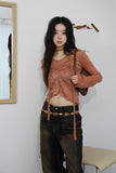 Cream Linkle Scarf T-shirt