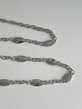 Oval Silver Chain Belt