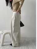Fortune Pintuck Wide Denim Pants
