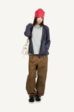 Utility Pintuck Wide Cotton Pants