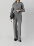 Modern Collar Knit Set-up