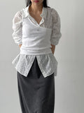 Button One-Shoulder Ribbed Vest