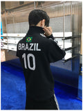 Noir Brazil Track Line Zip-Up