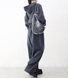 (Unisex) Diction Embroidered Balloon Brushed Sweatpants