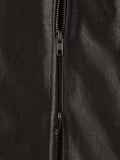 Fear Curved Leather Jacket