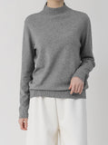 [2+1 Plan] Basic Blan Half-Neck Knit
