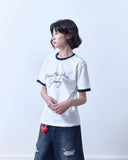 Grace Crop Ringer Tee