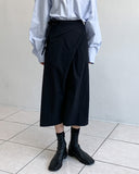 Twist Wrap Long Skirt