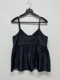 [non-fade] Frill Selvedge Bustier Sleeveless