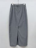 Striped Banding H-Line Long Skirt