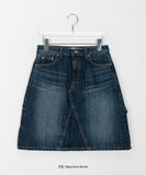 Pacoy carpender denim midi skirt