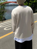 SS Cutting Thin Linen Knit T-Shirt
