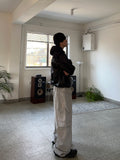 Glossy Color Matching Windbreaker