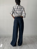 437 High Waist Wide Denim Pants