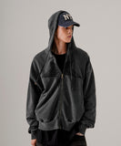 Running pigment hood zip-up