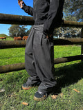 Ruin cut pintuck wide pants