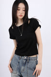 Layered short sleeve T-shirt