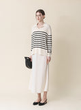 [Premium] Par Stripe V Knitwear