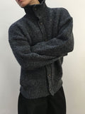 Meno High Neck Polar Knit Cardigan