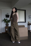 Dia cut wide pants