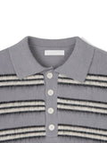 Sage Button Collar Knit