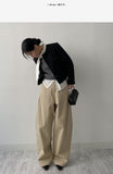 Varnish Cotton Wide Pants