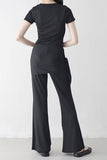 Ruble Slim T-shirt + Wrap Pants Set