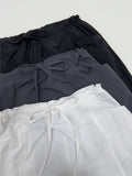 Pocket nylon long skirt