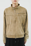 Lion Suede Biker Jacket