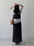 Silky Roll-up Overfit Short Sleeve Shirt