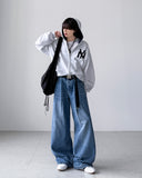 Applique Crop Hood Zip-Up