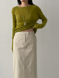 Olsen Cotton H-Line Long Skirt