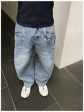 Lef Two-Pocket Curved Denim Pants