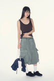 Soriel ribbed U-neck sleeveless