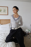 Cycle eyelet long belt
