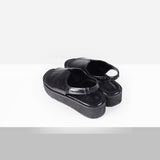 Benin Crinkle Platform Sandals